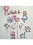 Alice Karakterleri Temalı Kız Çocuk Doğum Günü Kişiye Özel 3D Çubuklu Pasta Süsü Seti Cake Topper 3