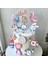 Alice Karakterleri Temalı Kız Çocuk Doğum Günü Kişiye Özel 3D Çubuklu Pasta Süsü Seti Cake Topper 4