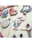 Alice Karakterleri Temalı Kız Çocuk Doğum Günü Kişiye Özel 3D Çubuklu Pasta Süsü Seti Cake Topper 5