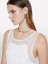 Viskoz Karışımlı Nervürlü Jarse Slim Fit Atlet Kadın Beyaz Atlet - 325P3Y61LH00Z 2