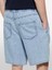 %100 Pamuk Büzgü Ipli Normal Bel Denim Şort Erkek Mavi Denim Şort - 325P44C1S901A 2