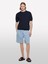 %100 Pamuk Büzgü Ipli Normal Bel Denim Şort Erkek Mavi Denim Şort - 325P44C1S901A 5