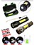 2in1 3W+1W USB Şarjlı Ledli Polis El Feneri Metal Kasa 1