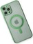 Apple iPhone 12 Pro Kılıf Magneticsafe Lazer Silikon - Haki Yeşil Gnzrz 1