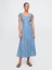 Kadın Açık Mavi Denim Maxi Elbise 1