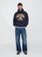 Erkek Lacivert Gap Logo Nyc Kapüşonlu Sweatshirt 5