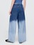 Kadın Mavi Mid Rise Ultrasoft Baggy Jean Pantolon 3