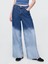 Kadın Mavi Mid Rise Ultrasoft Baggy Jean Pantolon 5
