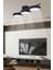 Tual Modern Salon Yatak Odası Giyinme Odası Mutfak Beyaz Işık Ledli Siyah Renk 3 Lü LED Avize 1
