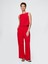 Kadın Kırmızı 365 High Rise Keten Karışımlı Pantolon 1