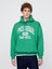 Erkek Yeşil Gap Logo Nyc Kapüşonlu Sweatshirt 1