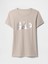 Kadın Bej Gap Logo T-Shirt 2