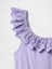 Kız Çocuk Mor Fırfırlı Elbise 2