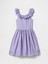 Kız Çocuk Mor Fırfırlı Elbise 3