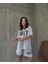 T-Shirt Şort - Alt Üst Kombin Şort Tişört Takım Baskılı Oversize Bisiklet Yaka 1