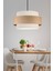 Bohem Triple Metal Kasalı Jüt Kumaş Salon Avize Üç Katlı Pasta Yatak Odası Sarkıt 4