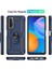 Huawei P Smart 2021 Kılıf Sofya Yüzüklü Silikon Kapak - Lacivert Gnzrz 1