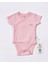 Bebengo BU4023 Basic Kravuze Kısa Kol Body Pembe 1
