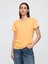 Kadın Turuncu Bisiklet Yaka T-Shirt 1