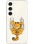 Samsung Galaxy S23 Uyumlu Şeffaf Kılıf Cartoon Garfield 4 Tasarımlı 1