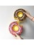 Eğlenceyi Sevenlere Donut Şişme Deniz Havuz Bardak Tutucu Float Bar 4