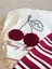 Kız Çocuk Pamuklu Krem Bordo Kiraz Ponponlu T-Shirt ve Eşofman Takımı 2