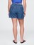 Kadın Mavi Mid Rise Ultrasoft Denim Boxer Şort 5