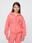 Kız Çocuk Pembe Gap Logo Vintagesoft Fleece Fermuarlı Sweatshirt 1