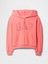 Kız Çocuk Pembe Gap Logo Vintagesoft Fleece Fermuarlı Sweatshirt 5