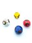 Mini Sünger Renkli Futbol Topu 6 cm Dörtlü Paket 1