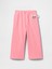 Kız Bebek Pembe Gap Logo Vintagesoft Fleece Wide-Leg Eşofman Altı 1