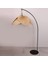 Tek Ayaklı Palmiye Tasarım Lambader 220X120 cm Bej 200+ Ahşap E27 8 2