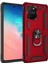 Samsung Galaxy A91 / S10 Lite Kılıf Sofya Yüzüklü Silikon Kapak - Kırmızı Glstd 1