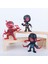 Marvel 6lı Anime Karakter Figür Oyuncak Seti Spiderman Black S.man Venom Carnage Deadpool Bir Arada 3