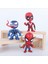 Marvel 6lı Anime Karakter Figür Oyuncak Seti Spiderman Black S.man Venom Carnage Deadpool Bir Arada 4