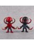 Marvel 6lı Anime Karakter Figür Oyuncak Seti Spiderman Black S.man Venom Carnage Deadpool Bir Arada 5