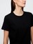Kadın Siyah Bisiklet Yaka T-Shirt 3