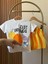Çocuk Pamuklu Beyaz Zest Friends Baskılı T-Shirt ve Turuncu Şort Takımı 3