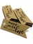Kraft Flama Şeklinde "made With Love" Baskılı Kart (50 Adet) 2,5- 6,5 cm 1