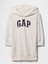 Kız Bebek Bej Vintage Soft Gap Logo Fransız Havlu Kumaş Sweatshirt Elbise 1