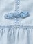 Kız Çocuk Açık Mavi Denim Fırfırlı Peplum Bluz 2