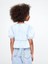 Kız Çocuk Açık Mavi Denim Fırfırlı Peplum Bluz 4