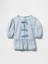 Kız Çocuk Açık Mavi Denim Fırfırlı Peplum Bluz 5