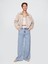 Kadın Açık Mavi Mid Rise Ultrasoft Boxer Baggy Jean Pantolon 1