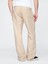 Erkek Bej Keten Karışımlı 90's Loose Herringbone Pantolon 4