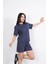 Osy Modal Yumuşak Dokulu Kumaş Kadın Bisiklet Yaka T-Shirt Kısa Şort Ikili Takım - Antrasit 1