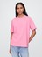 Kadın Pembe Organik Pamuk Vintagesoft Heavyweight T-Shirt 1