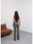 Arkasi Lasti̇kli̇ Pi̇leli̇ Dökümlü Wide Leg Pantolon 2