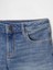Kız Çocuk Mavi Denim Midi Şort 2