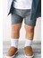 Bistyle Basic Kaymaz Penye Soket Çorap 3'lü BS10106 Siyah Ekru Gri 5